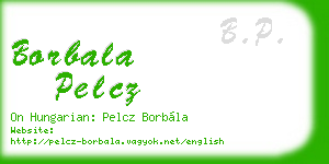 borbala pelcz business card